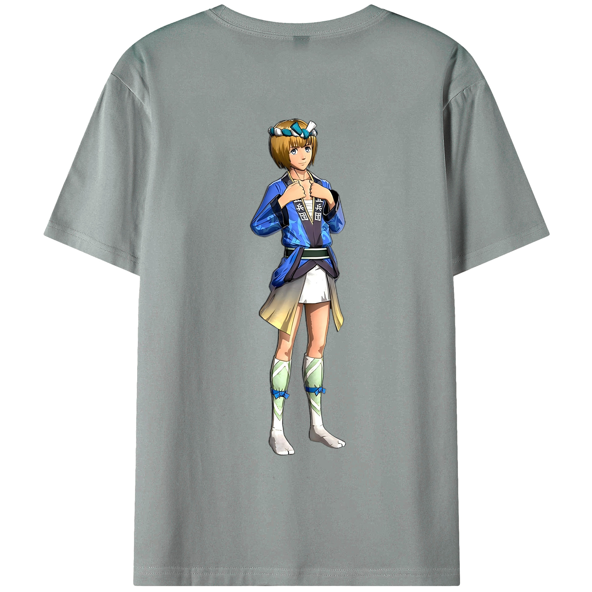 （画像用） 進撃の巨人 アルミン·アルレルト Attack on Titan Armin Arlert 綿100％ メンズ半袖Tシャツ（バックプリント） 通気性